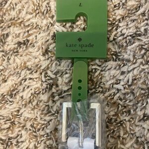 Kate Spade Vibrant white Belt with Shiny Silver Buckle